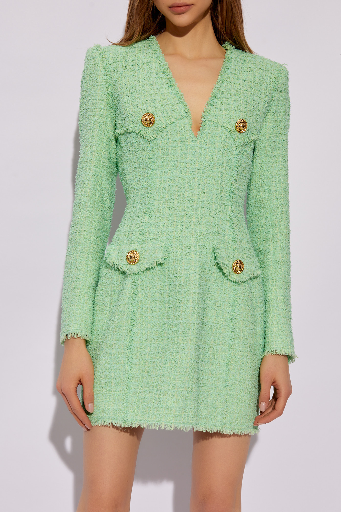 Balmain double-breasted twill blazer - SchaferandweinerShops